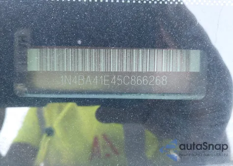 2005 Nissan Maxima 3.5 Se из США, поврежденный, VIN 1N4BA41E45C866268